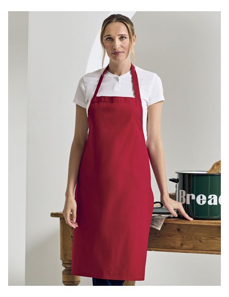 PRE-PR102-Organic Cotton Bib Apron (No Pocket) 2